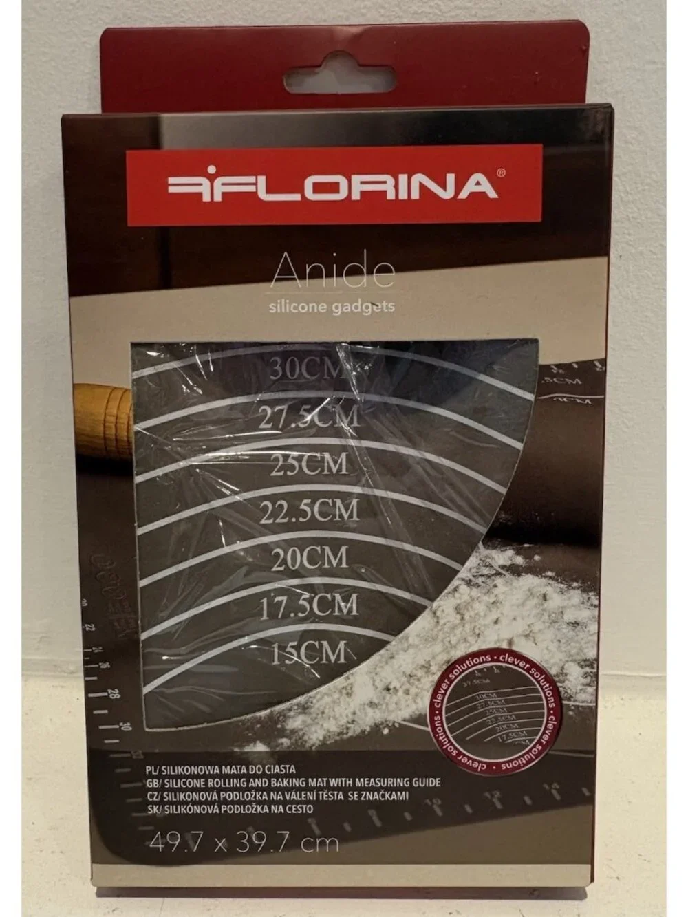 Florina Anide Silicone Rolling and Baking Mat with Measuring Guide 19.5